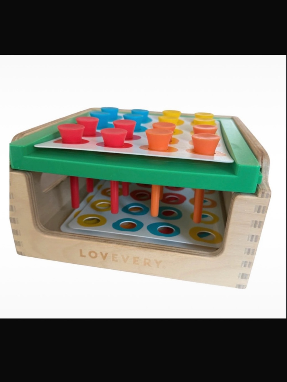 Lovevery Match and Tap Box wooden Montessori toy